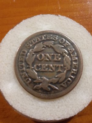 1851-Braided-Hair-Large-Cent-Stamped-On-Half-Cent-Planchet?